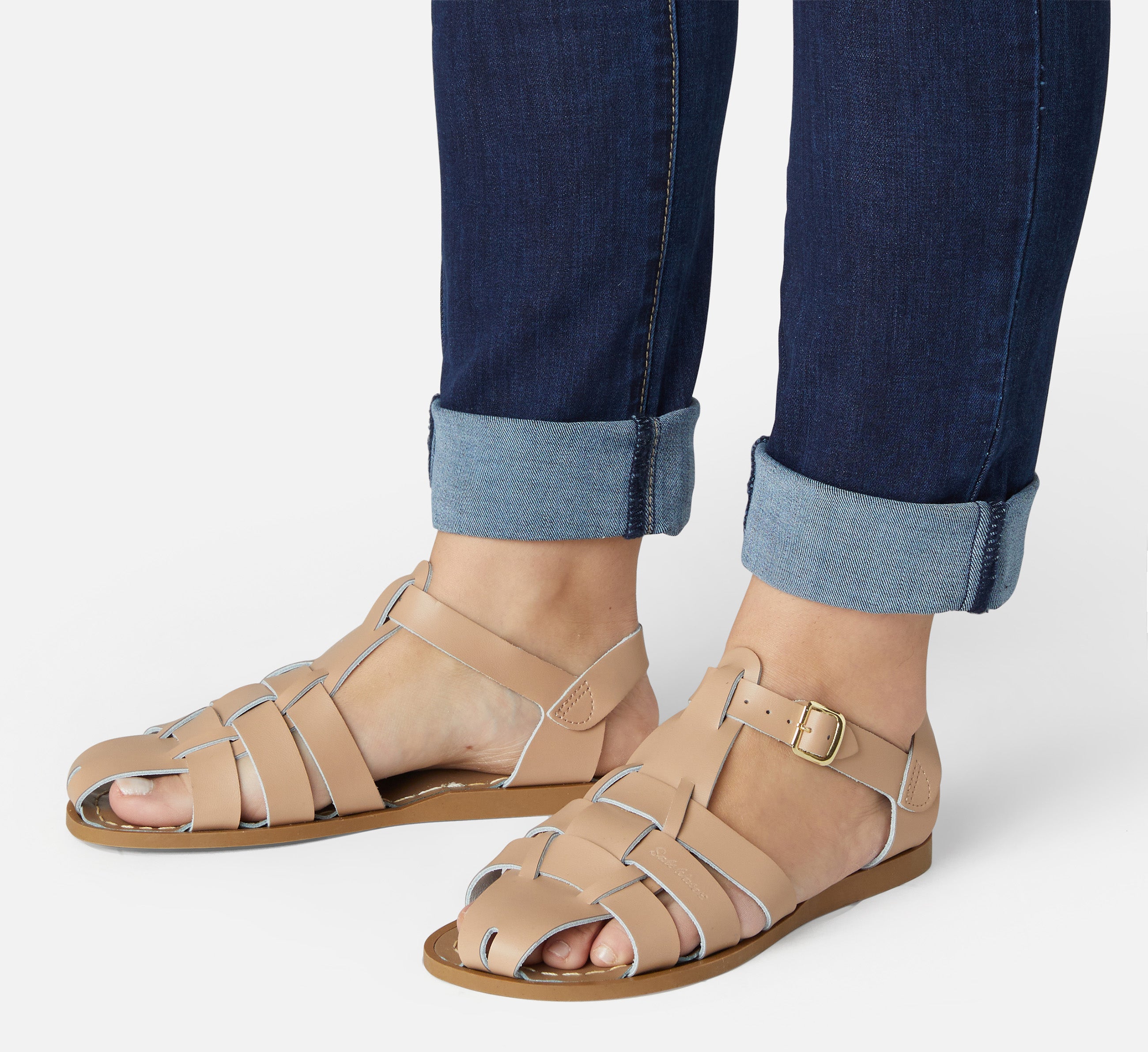 Saltwater shark sandals womens on sale