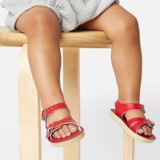 Seawee Red Kids Sandal - Galentines Collection - Salt-Water Sandals Asia