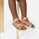 Swimmer Rose Gold Kids Sandal - Galentines Collection - Salt-Water Sandals Asia