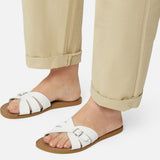 Classic Slide White Womens Sandal